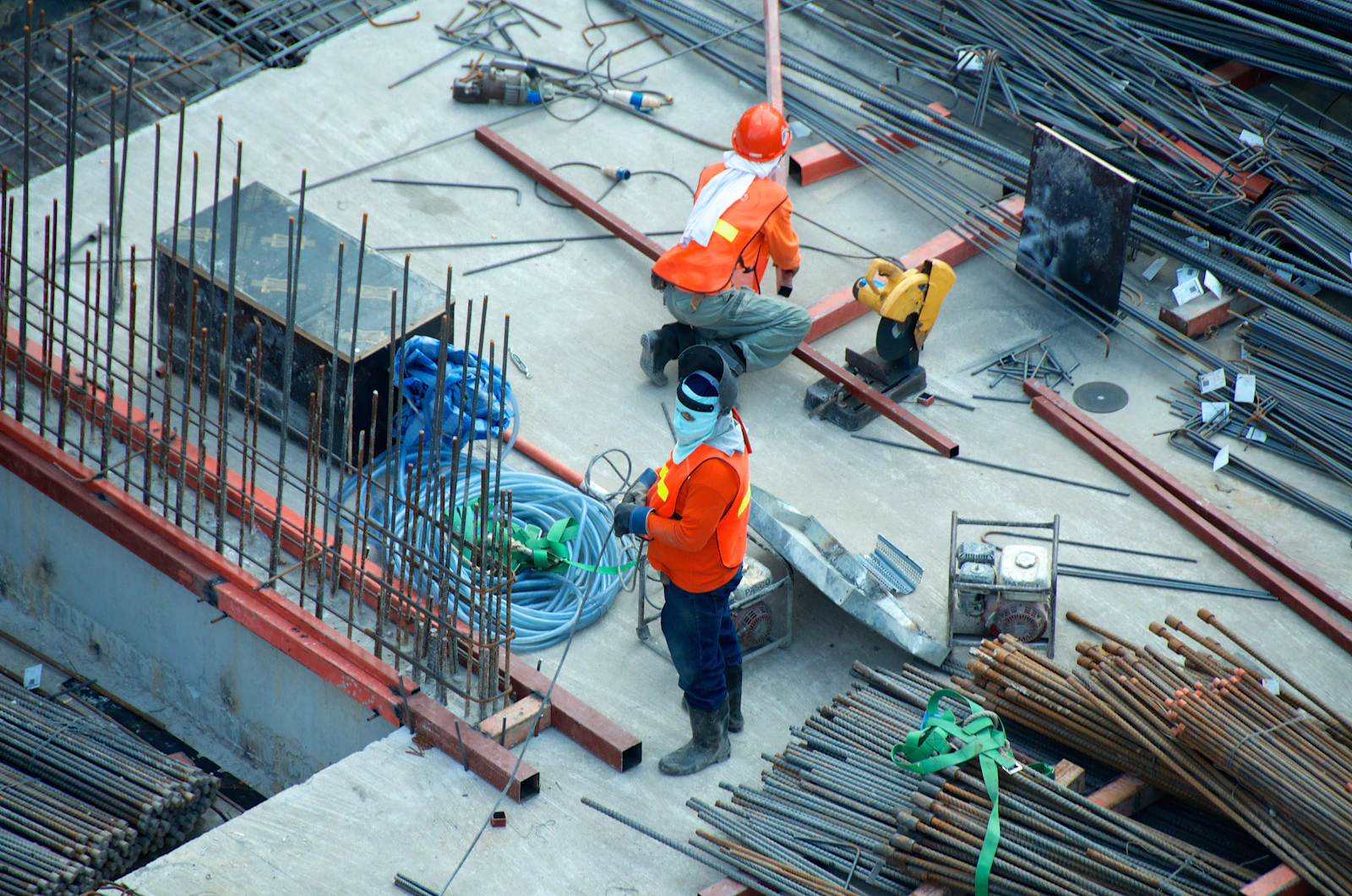 Artisan sur chantier
